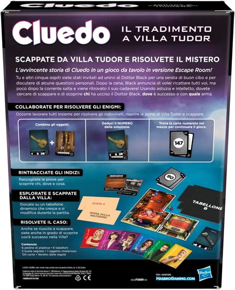 cluedo il tradimento a villa tudor rigiocabile|CLUEDO TRADIMENTO A VILLA TUDOR .